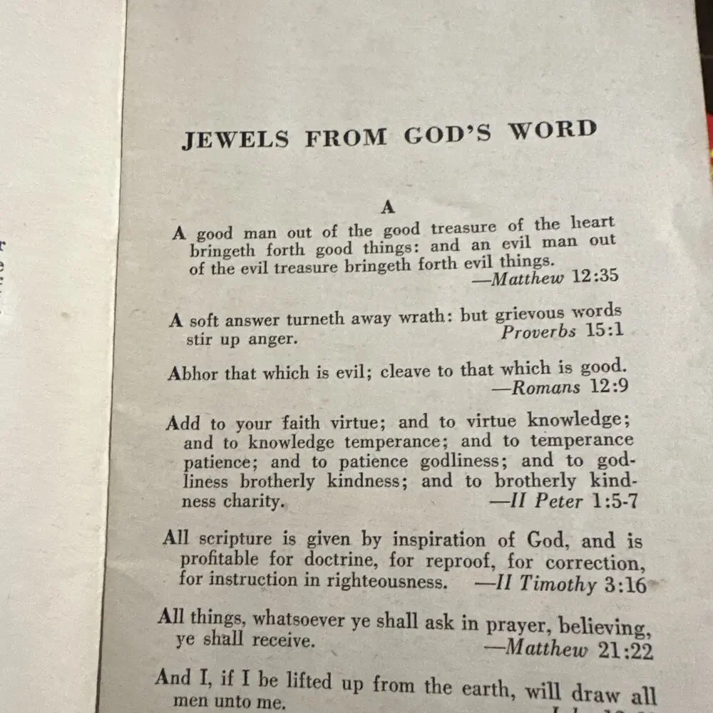 Jewels from God's Word by Jessie‎ Mickens Fauss SSPB Booklet Abingdon 1936